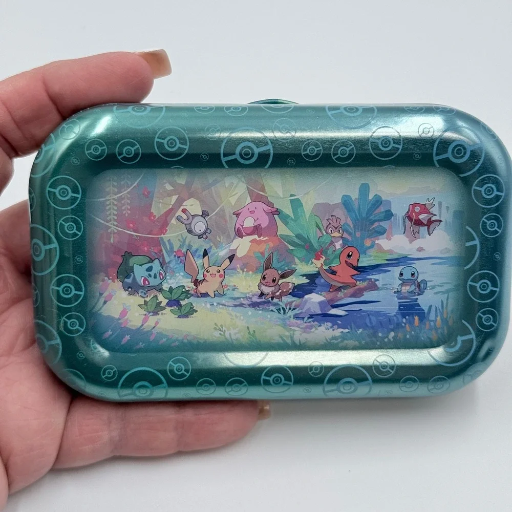 Pokemon TCG Kanto Friends Mini Tin Squirtle Magikarp Empty Collectible Tin 2019